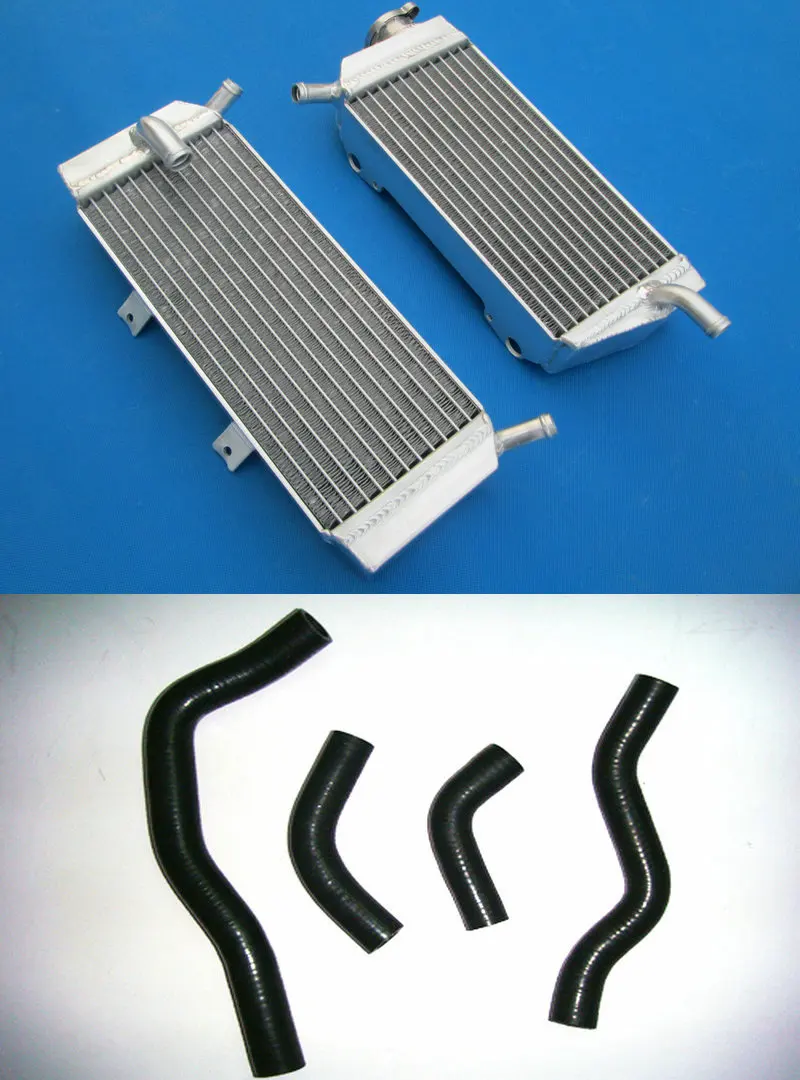 Aluminum Radiator + Silicone Hose FOR Honda CRF450X CRF450 X 2005- CRF 450X CRF 450 X L&R 05 06 07 08 09 10 11 12 13 14