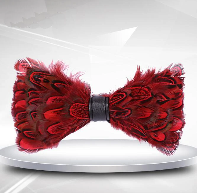 1 шт. мужской галстук бабочка с павлиньими перьями|bow tie for men|feather bow tiebow |