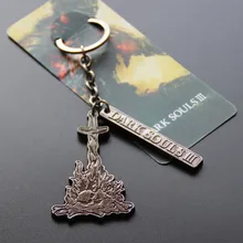 Dark Souls 3 PS4 Metal Game Pendant Figure Hot Toy Limited Collection Promotional Keychain Birthday Gift