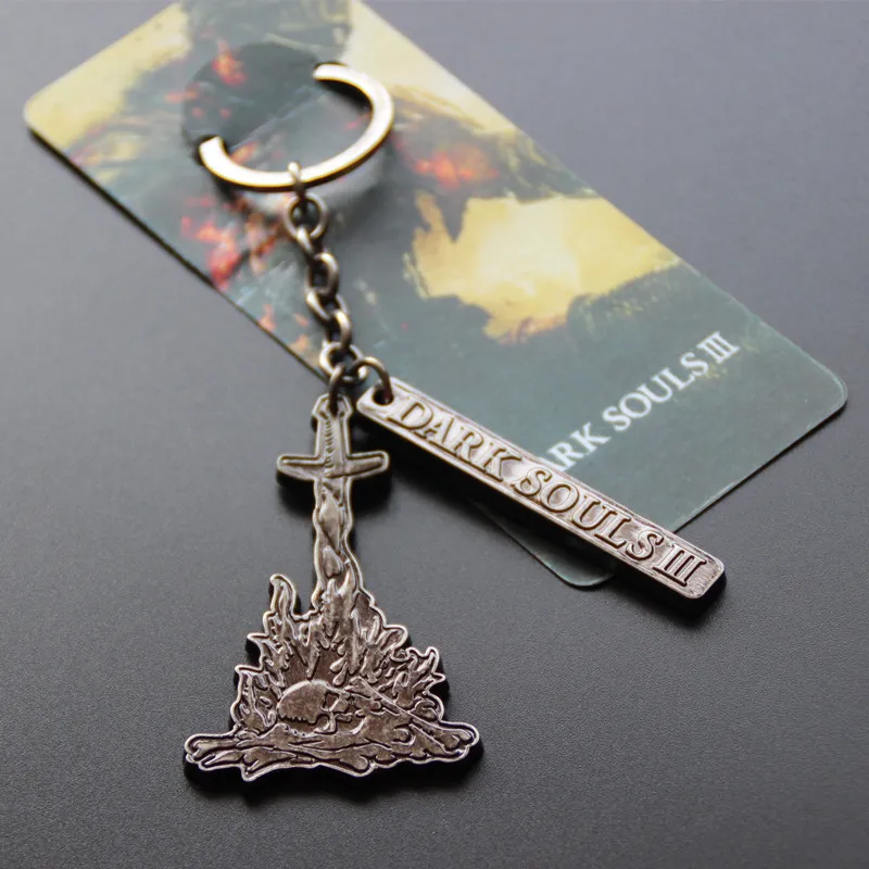 Dark Souls 3 PS4 Metal Game Pendant Figure Hot Toy Limited Collection Promotional font b Keychain