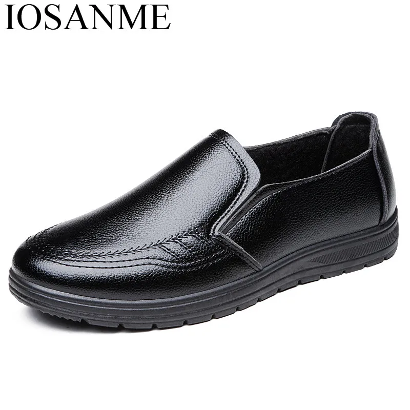 

winter warm men leather casual shoes comfortable cheap dress work male footwear moccasins man elegant dress oxford shoes for men