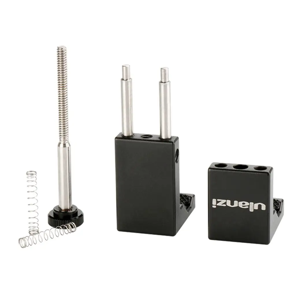 Ulanzi ST-02s 1/4 ''واجهة يدعم أفقي وعمودي اطلاق النار متعددة الوظائف الهاتف الذكي ترايبود جبل المشبك محول