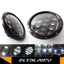 2 шт. 7 дюймов 85 Вт 6000 К Hi/Low Beam Автомобильный светодиодный фонарь для Jeep Wrangler Hummer Camaro FJ Cruiser DHL