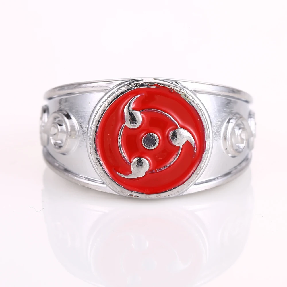 

HSIC Dropshipping 2015 High Quality Anime Naruto Write Round Eyes Sharingan Rings Metal Alloy Cosplay Accessories Gift 680-10