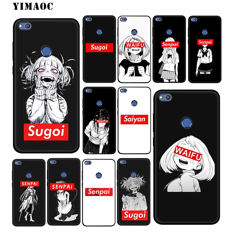 YIMAOC Sugoi Senpai аниме Waifu мягкий чехол для huawei mate 20 10 P30 P20 Pro P10 P9 P Smart Z 2019 и Nova 3 3i Lite |