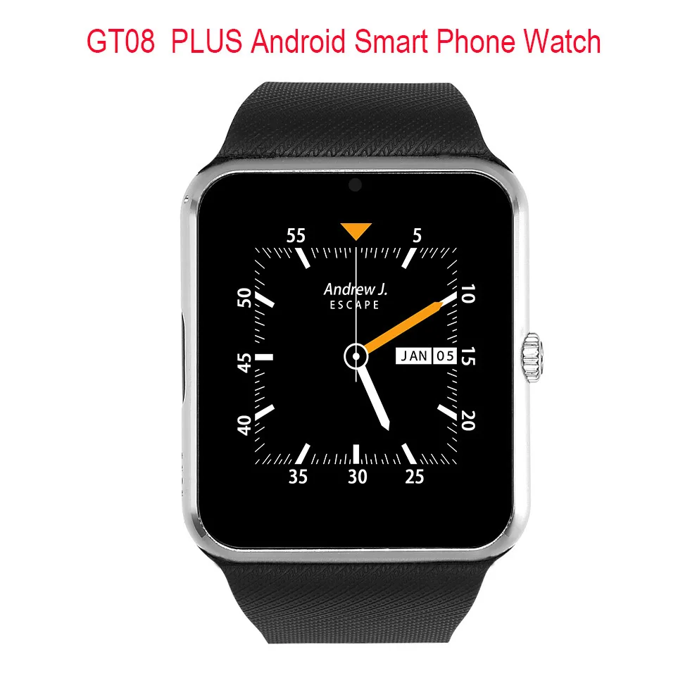  EnohpLX Bluetooth Android Smart Watch GT08 Plus Support Camera Nano 3G SIM card WIFI GPS Google Map