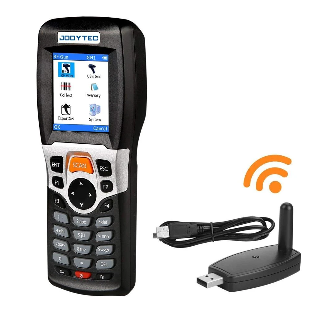 2.4G Wireless Barcode Scanner and Collector Portable Data Collector Terminal Inventory Device USB Barcode Scanner 1D 2D PDT flatbed scanner