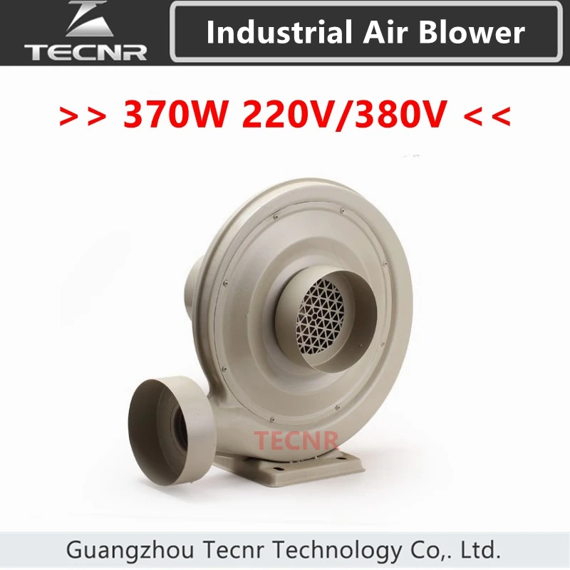 

TECNR 370W 220V 380V Air Blower For CNC Laser machine industrial Exhaust Fan Low Noise