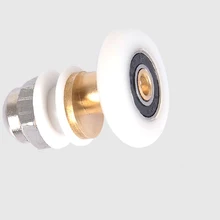 8 PCS Shower Room Pulley Sliding Door Rollers Runner Wheel 27mm Wheel Diameter whism 8 pcs lot stainless steel sliding door wheel cabinet nylon wheels hanging wheel parts door rollers door hardware