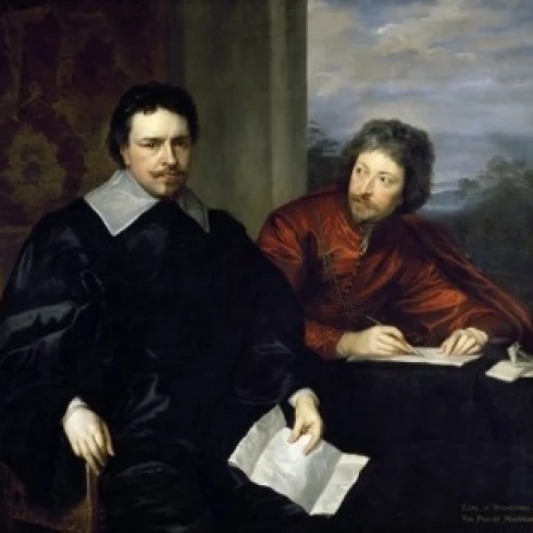 Earl of Stafford by Sir Anthony van Dyck 17th Century (1599-1641) London Marlborough Fine Arts Ltd Collection (18 x 24)