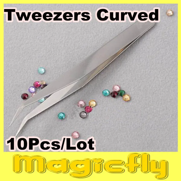 

[GNZ-002]10xCurved Anti-Magnetic Fine Tweezer for Eyelash Extensions Stainless Steel Nail Rhinestone