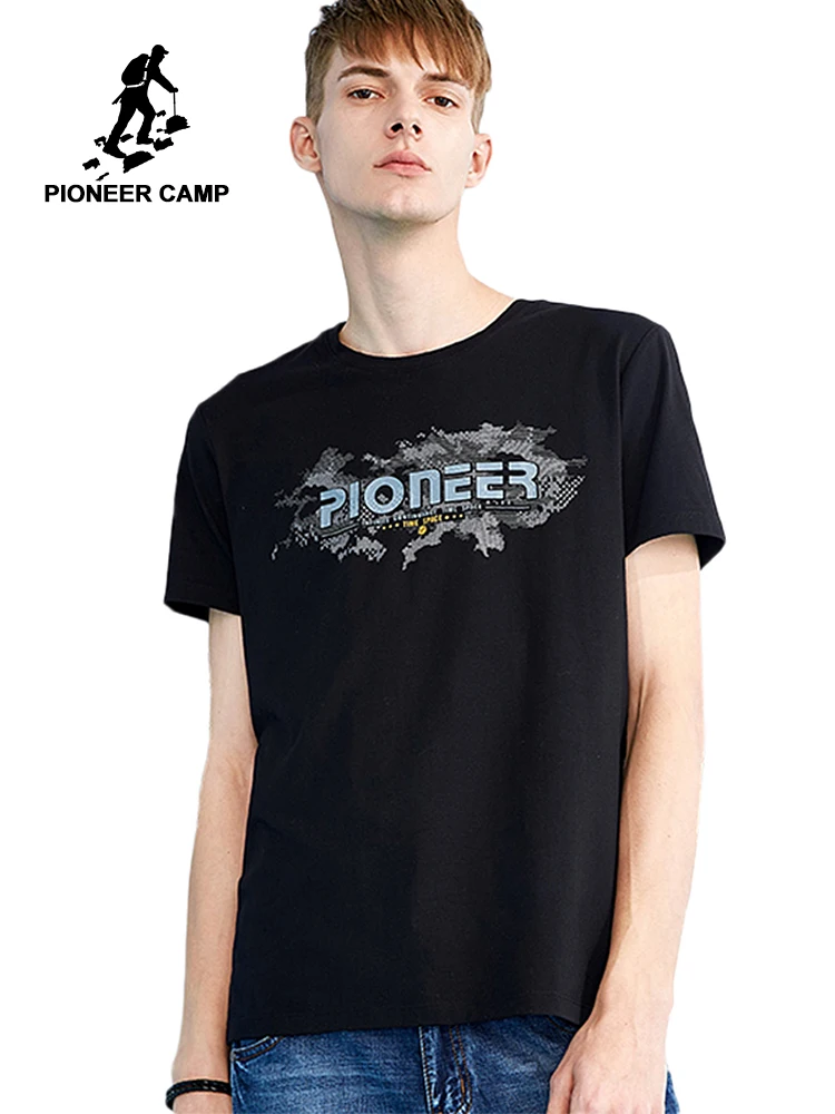 

Pioneer camp new short sleeve t shirt mens brand clothing fashion casual pure cotton t-shirt breathable tshirts men ADT801215