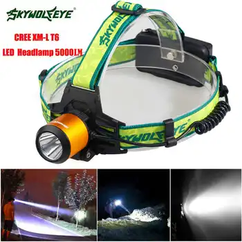 

5000LM XM-L T6 LED LED Flashlight Head Light Lamp powerful led flashlight 18650 lanterna led t6 #4S5