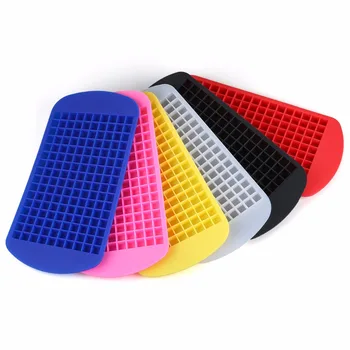 

160 Grids DIY Creative Small Ice Cube Mold Square Shape Silicone Ice Tray Fruit Ice Cube Maker Bar Kitchen Accessories