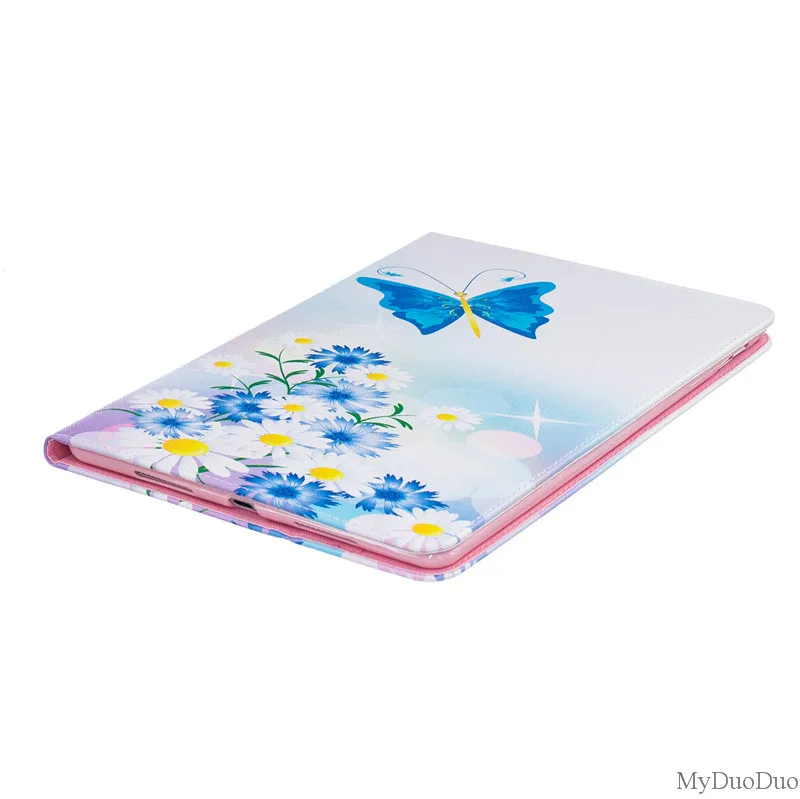 Cute Bear Case PU Leather For Ipad Pro 9.7 Case for Ipad Pro Mini Butterfly Flower Stand Tablet Cover 9.7 Inch Wallet Fip Cases (22)