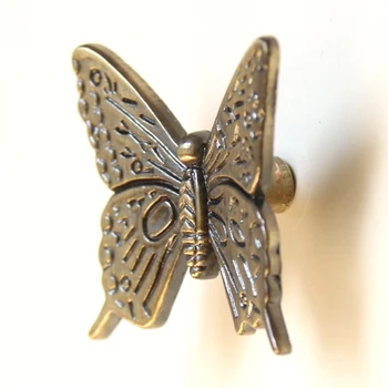 

Retro Bronze Butterfly Metal Knob Kitchen Furniture Dresser Cabinet Chest Drawer Pull handle