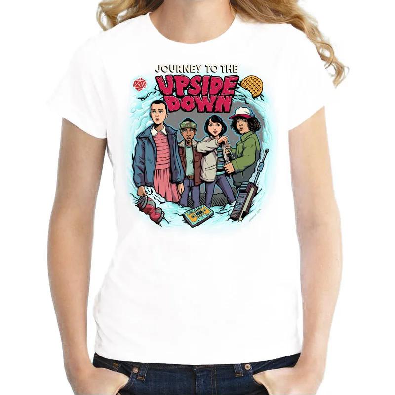 28種類の新しいtシャツ女性ストレンジャー物事デザインレディースtシャツを探して逆さまtシャツ半袖トップス女の子tシャツ Tシャツ Aliexpress