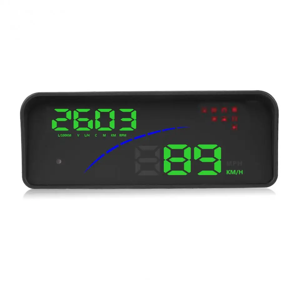

VGEBY 3.6" Universal Car HUD GPS Speedometer Head Up Display HUD OBD2 OBDII Overspeed Warning Windshield Projector Alarm System