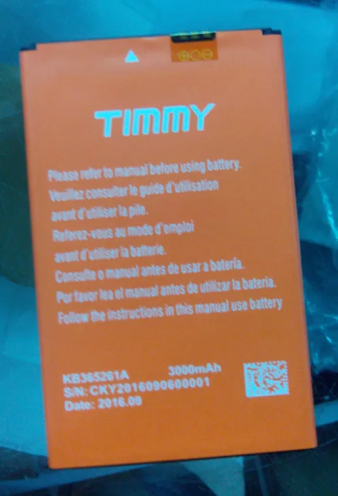 Телефон TIMMY M20 Pro Аккумулятор 3000 мАч для 5,5 ''TIMMY M20 Pro Android 6,0 MTK6737 четырехъядерный мобильный телефон