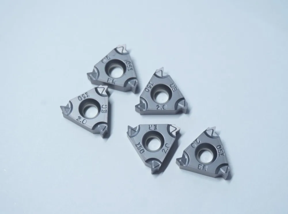 10pcs Lathe Cutter Thread Insert 16ER2.0 ISO Threaded Cutter CNC