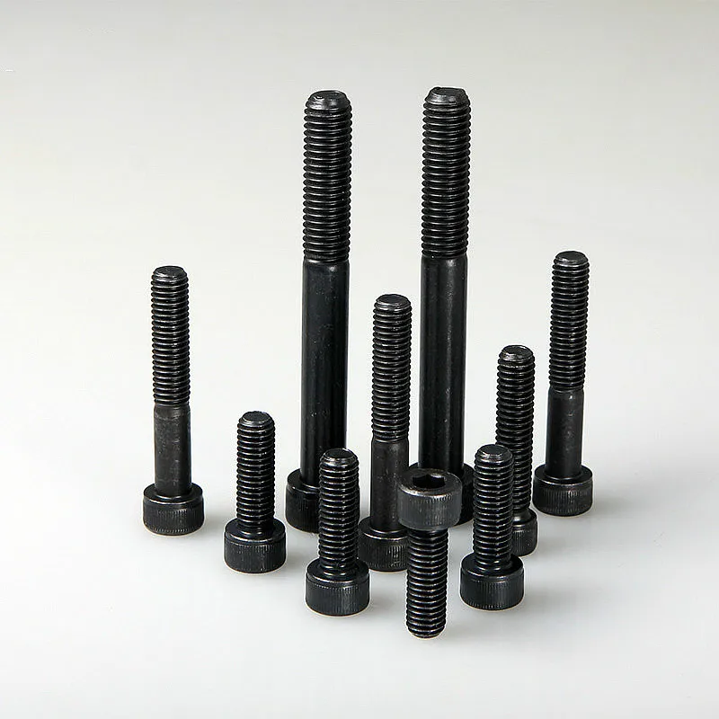 DIN912 винты с шестигранной головкой класса 12 9 черные M5 * 6/8/10 .. 130 мм|head cap screw|m5 screwm5 hex