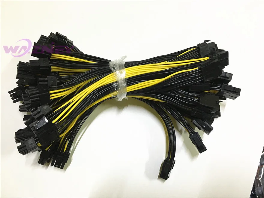 Best GPU 6 pin / 8pin 8 pin Female to dual PCI-E PCI Express 8pin ( 6+2 pin ) Male power cable wire For graphics card BTC Miner 20cm 24