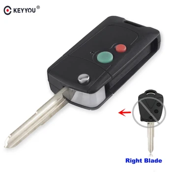

KEYYOU 2 Buttons Key Blank Fob Car Key Case Remote Car Key Shell Cover For Proton Wira 415 416 Persona With Right Blade