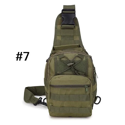 Горячая Распродажа, 9 цветов, 600D военный тактический рюкзак для наружного использования, на плечо, для кемпинга, походов, камуфляжная дорожная сумка, охотничий рюкзак - Цвет: 7