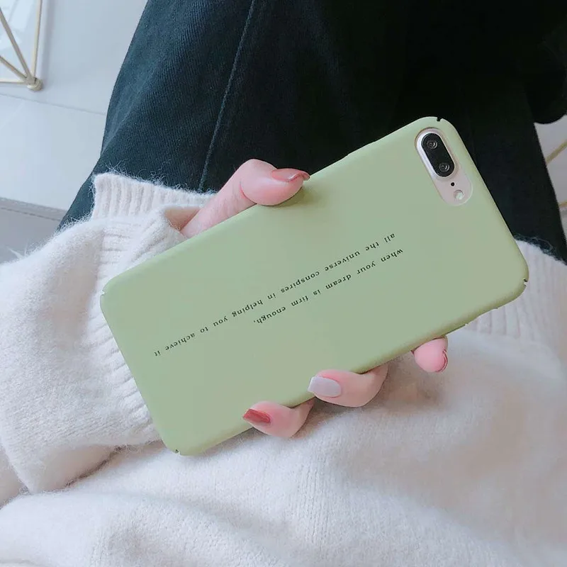 

BONVAN For iPhone X XR XS Max Case hard simple Plain Matte Protection Back Funda For iPhone 6 6s 7 8 Plus Phone Cover Coque