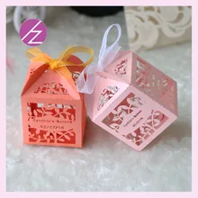 Пользовательское имя и дата 100 шт. романтический цветок DIY конфеты Cookie Подарок Коробки Свадебная вечеринка коробка конфет с бесплатным лентой Свадебные пользу деко