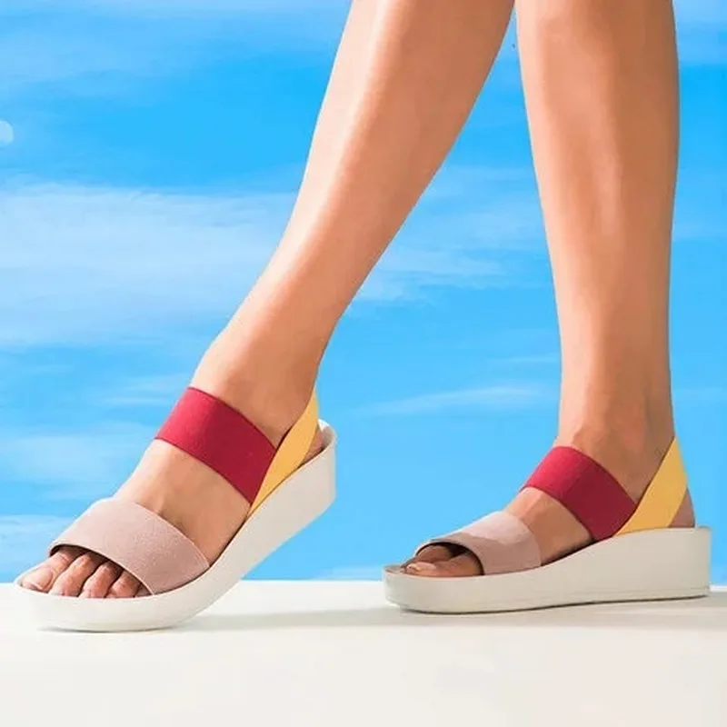 Sandalias mujer/женские летние босоножки на низком каблуке сандалии гладиаторы из