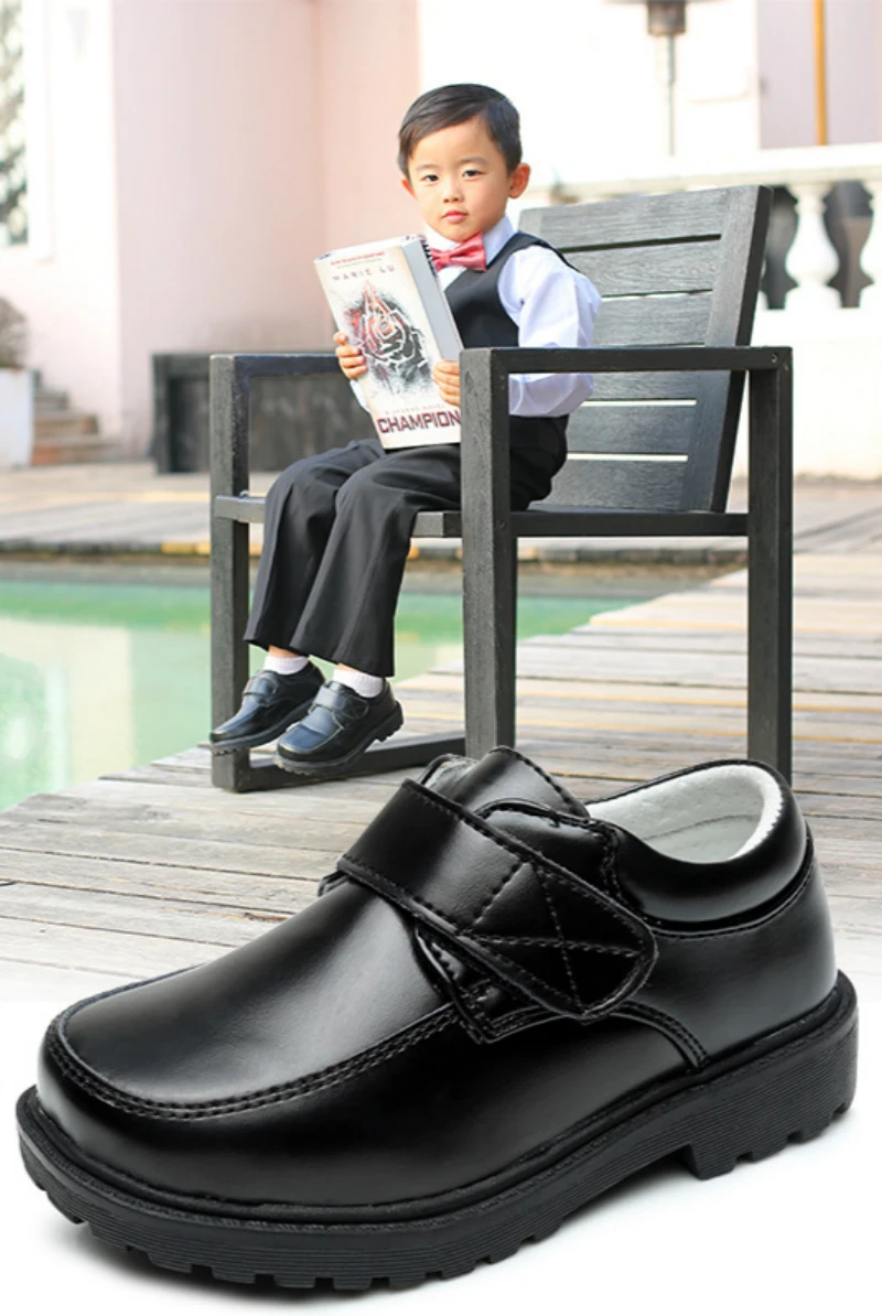Sapatos para Bebê Sapatos de Couro Casamento e Jantar Banquete para Crianças Meninos Nova Moda Paciente Genuíno Festa Sapatos 12 jantar festa banquete para crianças sapatos