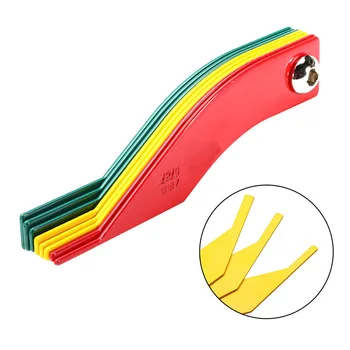 

8in1 Vehicle Engine Feeler Lining Thickness Gauge Brake Pad Measure Ruler Tool