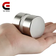 2pcs super powerful Dia 40mm x 20mm neodymium magnet 40x20 disc rare earth NdFeB N52 magnets