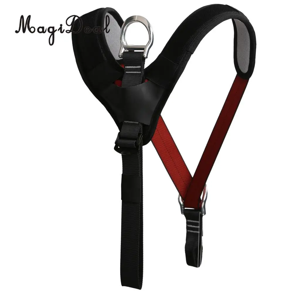 Adjustable Rock Climbing Arborist Shoulder Strap Chest Sit Harness Sling Belt for Camping Mountaineer Carving Climbing Equip