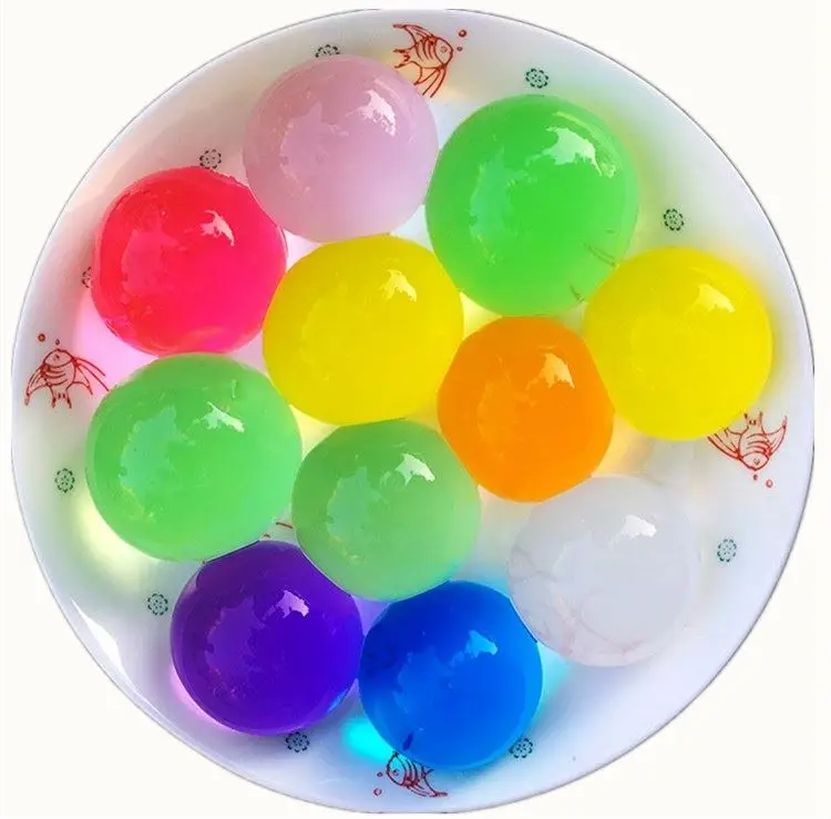 6-7pcs Large Hydrogel Pearl Shaped Big 4-5cm Crystal Soil Water Beads Mud Grow Ball Wedding Growing Bulbs Children's toys