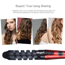 CkeyiN профессиональные бигуди для волос электрические керамические бигуди для волос спиральная завивка волос ролл щипцы для завивки палочка инструмент для укладки волос Styler Rizador