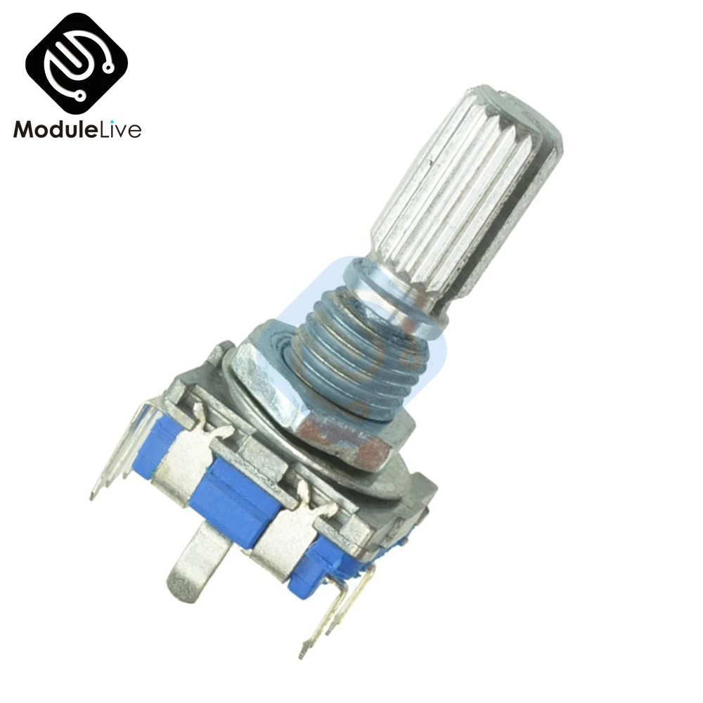 

2pcs EC11 Rotary Encoder Diy Audio Digital Potentiometer with Switch Handle 20mm EC11 Switch