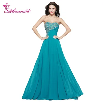 

Alexzendra Beaded Aplique Long A Line Chiffon Prom Dresses Long Sweetheart Evening Gowns Party Dress Plus Size