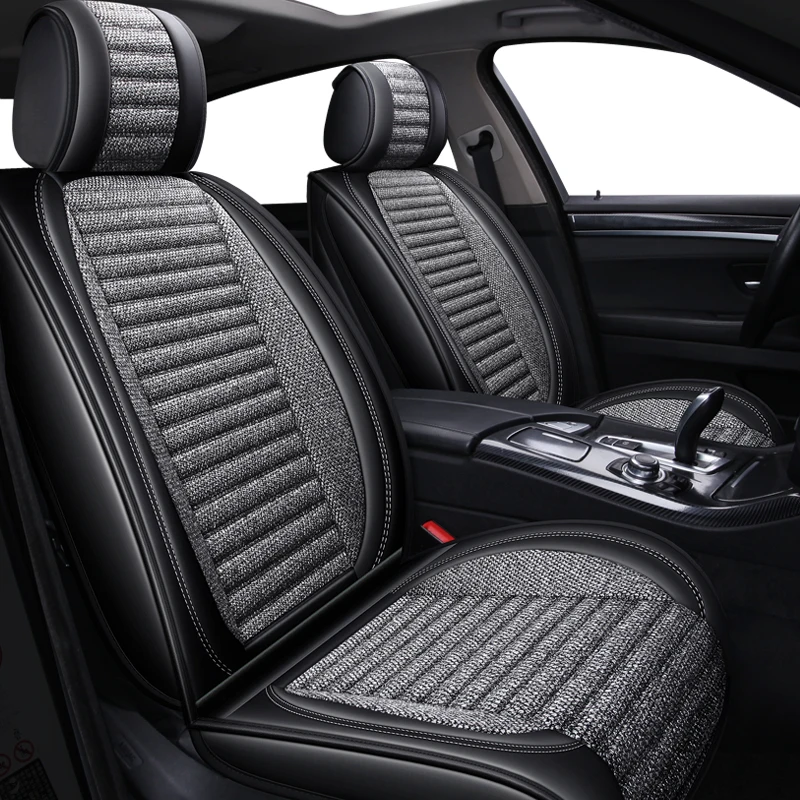 New Flax Universal auto Car seat covers For Toyota Corolla Camry Rav4 Auris Prius Yalis Avensis SUV