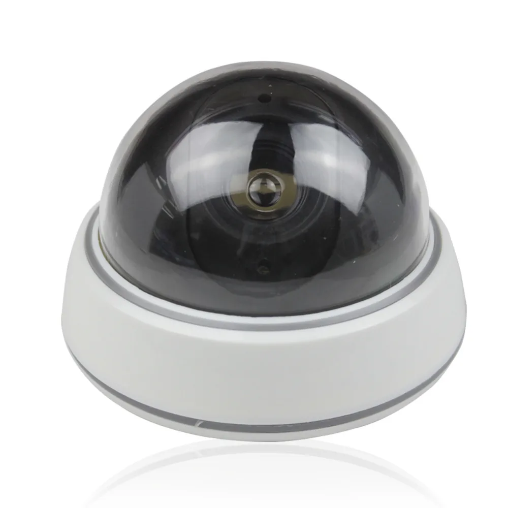 Ctronics Dome Dummy Security Camera with 1 Red Flashing Lightsecurity