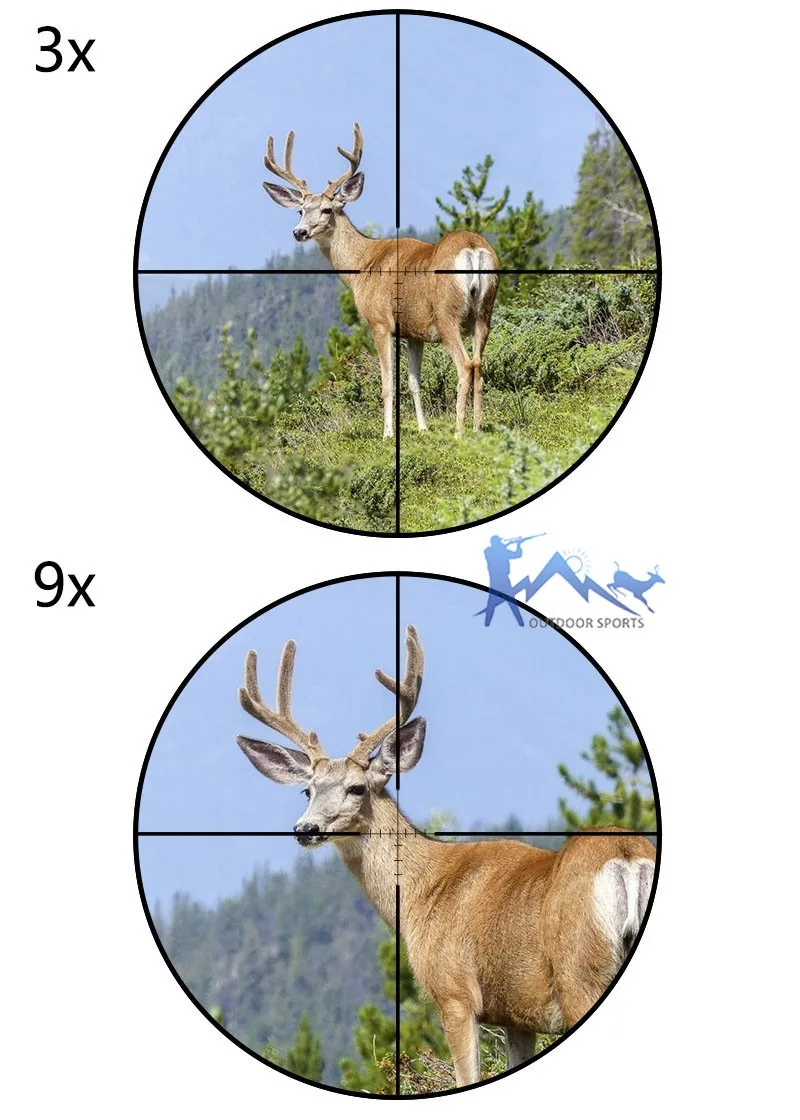 Canis Latrans Riflescope Sight Airgun военный 3-9X40 Зрительная винтовка для внешней съемки в охотничьей оптике OS1-0304