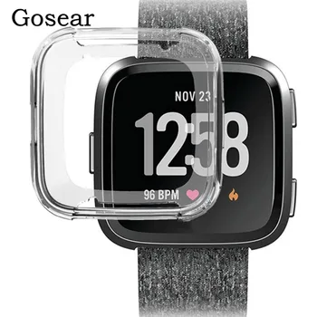 

Gosear Soft Full Protective Frame Scrape Resistant TPU Case Cover for Fitbit Fit bit Versa Smartwatch Smart Watch Accessories