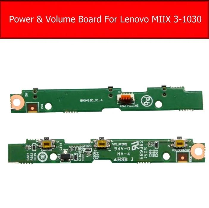 Genuine Power &amp Volume Flex Cable For Lenovo MIIX 3-1030 bh5418d_v1.4 Switch Button Ribbon Replacement Repair | Компьютеры и офис