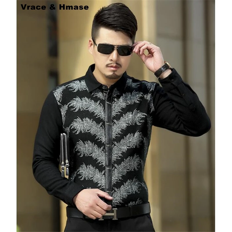 Factory Direct Sales High-end Business Casual Wool Men Shirt Autumn And ...