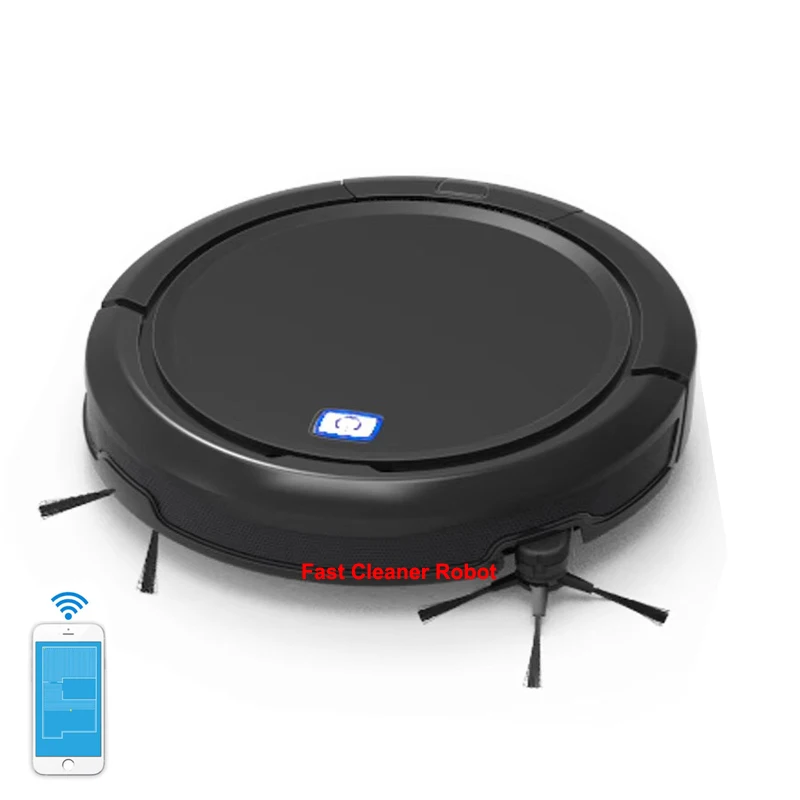 

NEW Navigation Mapping Wet and Dry Robot Vacuum Cleaner with Ultrasonic Sensor which can work on the Black Cartpet,Black Floor