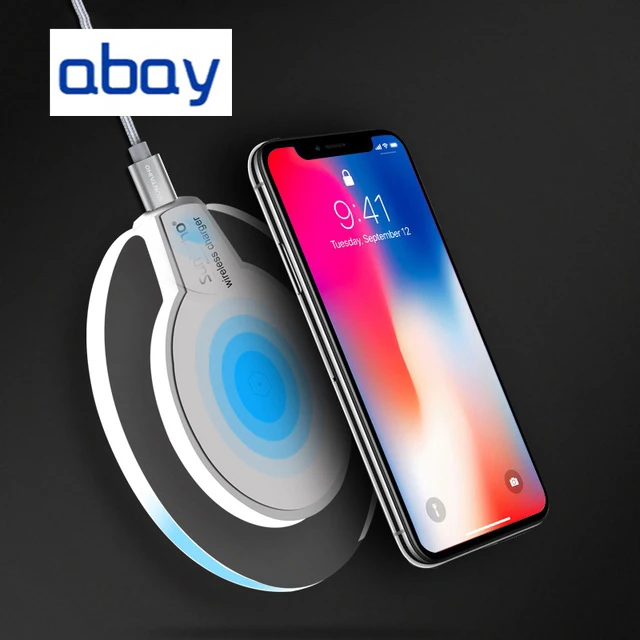 

Qi Wireless Charger abay phone charger wireless Fast Charging Dock Cradle Charger for iphone XS MAX XR samsung xiaomi huawei