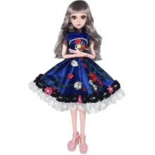 60 см 20 подвижных суставов белая кожа Bjd куклы платье принцессы игрушки для девочек 3D глаза одежда Обувь Аксессуары BJD кукла игрушка для девочек