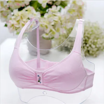 336 Pink Нижнее белье для девочек; удобный бюстгальтер с тонкой чашечкой для девочек-подростков; хлопковый детский Тонкий Топ на бретелях; жилет; маленькие бюстгальтеры - Цвет: 336 Pink