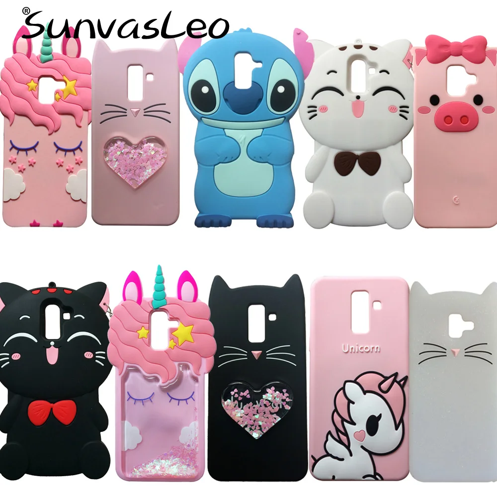 

For Samsung Galaxy J8 J810 J8 (2018) 3D Cartoon Soft Silicone Case Phone Back Cover Skin Shell For Samsung Galaxy J8 Case Fundas